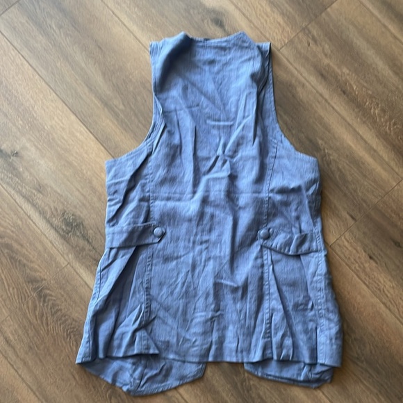 Free People Millie Linen Vest- SM - Picture 7 of 8